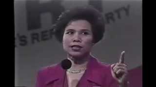 Part 2  Miriam Defensor Santiago Presidential Speech 1992 Elections [upl. by Akcirahs]