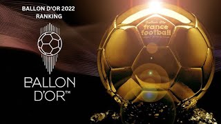 Ballon Dor 2022 Ranking [upl. by Sidoon]