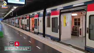 Paris 4K Nanterre Prefecture RER  A NATO MI2N  Euro Express [upl. by Bui]