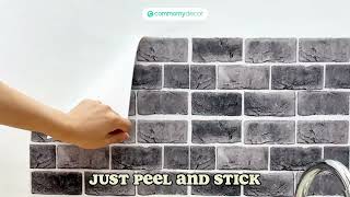 Great Modem Peel and Stick Tile Stickers  COMMOMY DECOR [upl. by Aryek]