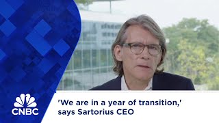 We are in a year of transition says Sartorius CEO [upl. by Yeliab]