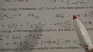 Gibbs Free E from Enthalpy amp Entropy 2 of 2 [upl. by Anihc]