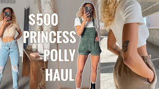 500 Princess Polly Haul  Neutrals and Basics  Redoing My Wardrobe [upl. by Acirret]