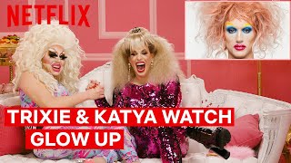 Drag Queens Trixie Mattel amp Katya React to Glow Up  I Like to Watch  Netflix [upl. by Nabla647]