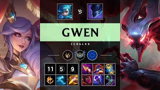 Gwen Jungle vs Nocturne Dominating  EUW Challenger Patch 1420 [upl. by Odraleba513]