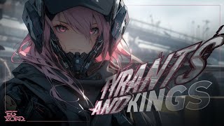 Nightcore  Tyrants and Kings Lyrics [upl. by Alakam]