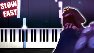 Kraken Song  Hotel Transylvania 3  SLOW EASY Piano Tutorial by PlutaX [upl. by Danete]