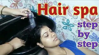 how to do hairspa step by step in hindi  hairspa  shiny hairs  hair care  loreal [upl. by Jahn]