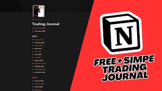 How I journal my trades with Notion [upl. by Ciccia]