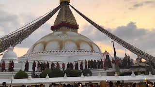 མར་མེ་སྨོན་ལམ  boudha nath  butter lamp offering vlog [upl. by Eatnwahs]