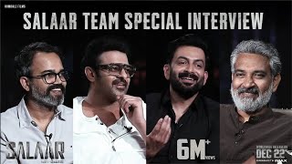 Salaar Team Special Interview with SS Rajamouli  Prabhas  Prithviraj  Prashanth Neel [upl. by Restivo]