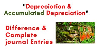 Accumulated depreciation and depreciation expense journal entry [upl. by Lynnell178]