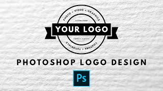 10 Easy and FREE Photoshop Logo Design Ideas – How to Design a Logo in Adobe Photoshop for Beginners [upl. by Yrojram]