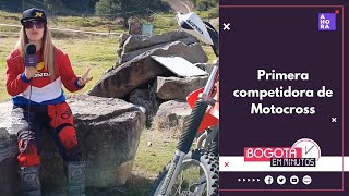 Adriana Hinestrosa la primera mujer que compitió motocross en Colombia [upl. by Shinberg]