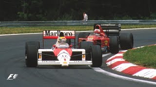 Magic Mansell Defeats Senna  1989 Hungarian Grand Prix [upl. by Nadbus]