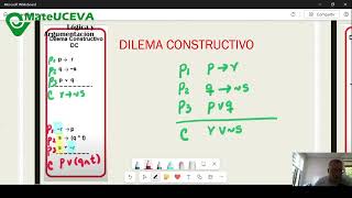 LOGICA Y ARGUMENTACIÓN 5  REGLAS DE INFERENCIA DILEMA CONSTRUCTIVO [upl. by Ted862]