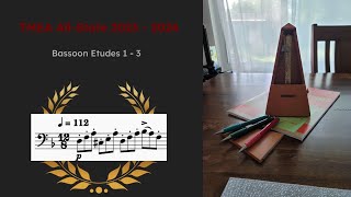 20232024 TMEA Bassoon Etudes 13 [upl. by Haroldson]