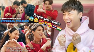 Congrats My Ex  Hayi Shava Official Music Video ampOfficial Trailer  REACTION  Bright Vachirawit [upl. by Eussoj]