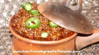 Ethiopian Spicy Minced Chicken Stew  Minchet Doro Wat [upl. by Peace]