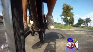 GT Chucker electric bike  having fun doing wheelies [upl. by Volny]