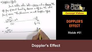 Class 11 Physics  Dopplers Effect  1 Dopplers Effect  For JEE amp NEET [upl. by Cullie]