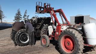 Case David Brown 1394 Restoration  Lifting Off the Cab [upl. by Nnylyoj584]