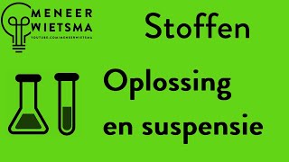 Natuurkunde uitleg Stoffen 3a Oplossing en suspensie [upl. by Einej]