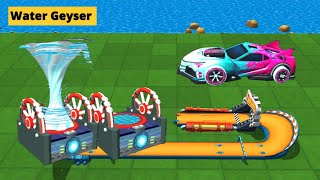 RACECRAFT GAME  STREAM CAR UNLOCK WATER GEYSER TRACK amp NEW PAINT  HOT RACE WHEELS UNLIMITED [upl. by Stavros368]