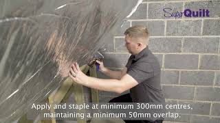 How to install YBS SuperQuilt multifoil insulation in a roof application [upl. by Hans]