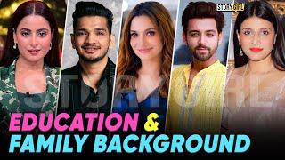 Educational Qualification amp Family Background of Bigg Boss 17 Contestants  Munawar  Khanzaadi [upl. by Ahtebat763]