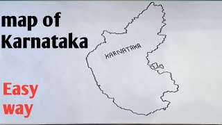 Karnataka  A map of India [upl. by Earized]