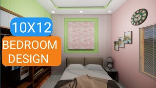 10X12 Bedroom  10 feet by 12 feet Bedroom  Bedroom Interior  Bedroom  1012 bedroom walkthrough [upl. by Oalsinatse]