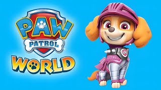 PAW Patrol World Pups Fix the Broken Lamps  Rescue Knight Pups [upl. by Hayikat]