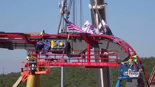 Dr Diabolicals Cliffhanger Gets Topped Off at Six Flags Fiesta Texas [upl. by Claudine]