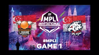 EVOS SG VS ORANGE LOUVRE ESPORTS GAME 1MPL INVITATIONAL [upl. by Brenner]