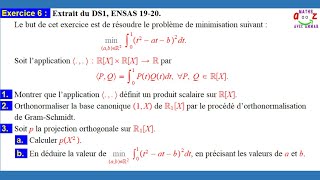 Exercice corrigé Espaces euclidiens produit scalaire GramSchmidt et Projection orthogonale [upl. by Pagas]