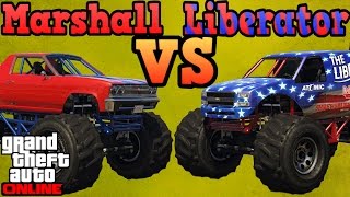 Marshall VS Liberator  GTA online guides [upl. by Labotsirc]