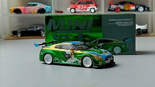 mini gt x mizu diecast LBSILHOUETTE WORKS GT NISSAN 35GTRR quotPRINCESS ROROquot [upl. by Eirene]