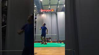 Powerful smashes knocks practices Badminton Trick shots Shorts badminton liningbadminton yonex [upl. by Shig]