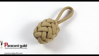 Herringbone knot paracord key fob [upl. by Decker]