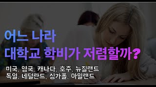 어느 나라 대학교 학비가 가장 저렴할까요 전 세계 주요 나라와 대학교 학비 비교했습니다 유학 결정 시 참고하세요 [upl. by Nerua901]