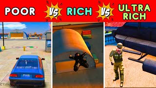 POOR vs RICH vs ULTRA RICH  Steal Jackelope from Military Base  Gangstar Vegas [upl. by Nanon978]