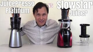 JuicePresso Platinum vs Slowstar Juicer Review Comparison [upl. by Engamrahc]