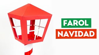 Cómo hacer faroles navideños fáciles ¡Incluye moldes [upl. by Hannaoj]