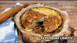 QUICHE de CALABACÍN JAMÓN BACON y QUESO FACILÍSIMA NO DEJARÁN NI LAS MIGAS [upl. by Asennav]