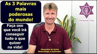 Com essas 3 palavras Você irá conseguir tudo o que quiser na vida Alexandre de Godoi [upl. by Nimsaj]