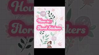 How to draw digital procreate art stunning floral stickers shorts art howtodraw [upl. by Landers]