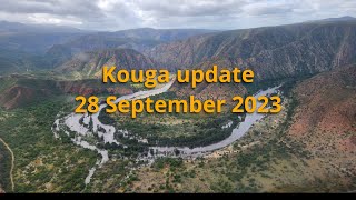 Kouga dam update 28 September 2023 dam level reach 79 and is expected reach overflow level [upl. by Friedrick]