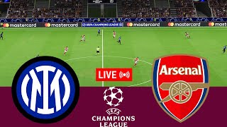 LIVE Inter Milan vs Arsenal UEFA Champions League 2425 Full Match  VideoGame Simulation [upl. by Mattson]