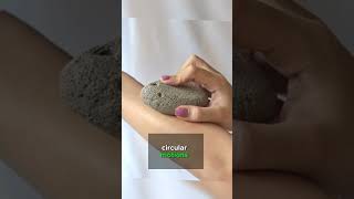 Natural body hair remover stone  pumice stone  hair removal stone facts shorts beauty [upl. by Akyre]